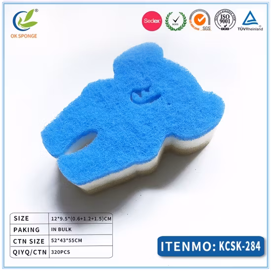 Bọt biển rửa bát ba lớp với độ dày cao, đảm bảo vệ sinh tốt nhất cho gia đình