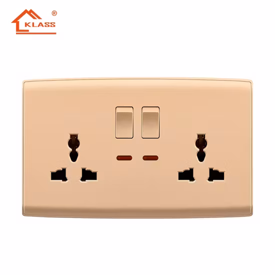 Chất liệu PC chất lượng cao, thiết kế màu sắc đẹp mắt cho công tắc điện