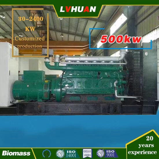300kw -500kw Máy phát điện khí sinh học với 500/600rpm Tốc độ thấp và sự cố thấp