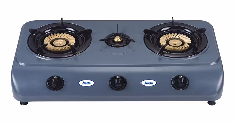 Bếp gas di động với nắp đồng vàng và tính năng đánh lửa tự động hình ảnh 2-description