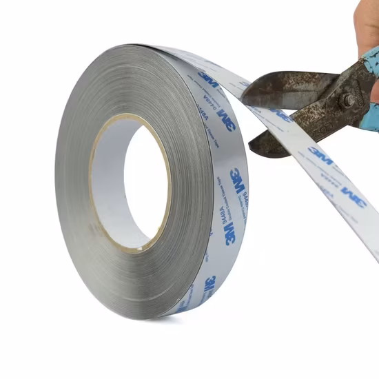 Băng kim loại dẻo với keo tự dính 3m, dải thép ferrous không từ tính dùng để kết nối nam châm