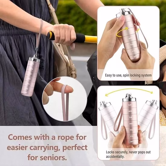 Hộp đựng thuốc di động Mossime 7: Giải pháp sắp xếp thuốc hàng ngày hiệu quả