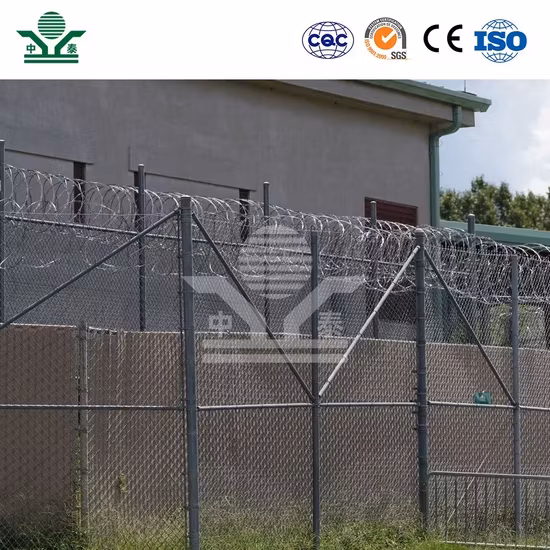 Dây kẽm gai xoắn Zhongtai Trung Quốc - Sản phẩm đường kính 300mm 450mm 730mm cho hàng rào an ninh sân trước
