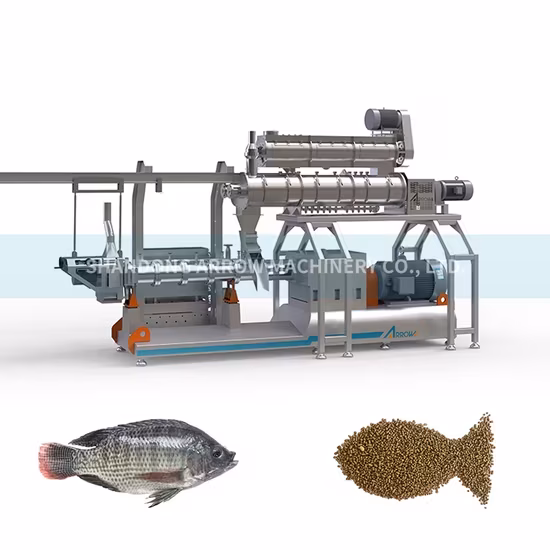 Thiết bị tự động ép viên thức ăn cho cá, máy ép đôi và dây chuyền sản xuất thức ăn cá hoàn hảo