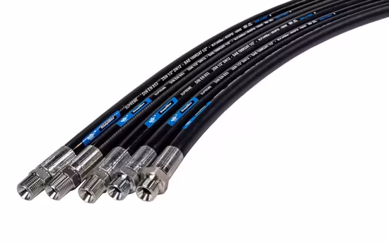 Dây thép bện xoắn ốc ống cao su thủy lực và phụ kiện, ống linh hoạt và hơi EPDM cho ứng dụng công nghiệp