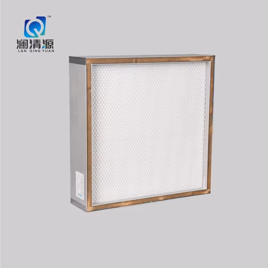 Bộ tách bán hàng không có vách ngăn và bộ lọc HEPA hiệu suất cao, phù hợp với nhiệt độ cao, màng lọc không khí từ nhà sản xuất chính