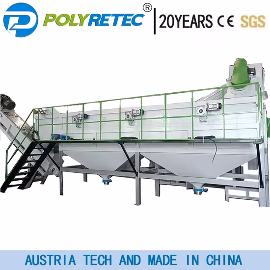 Máy tái chế chai nhựa HDPE/PP/PE 300kg-2000kg/h hoạt động tự động, đạt chuẩn CE