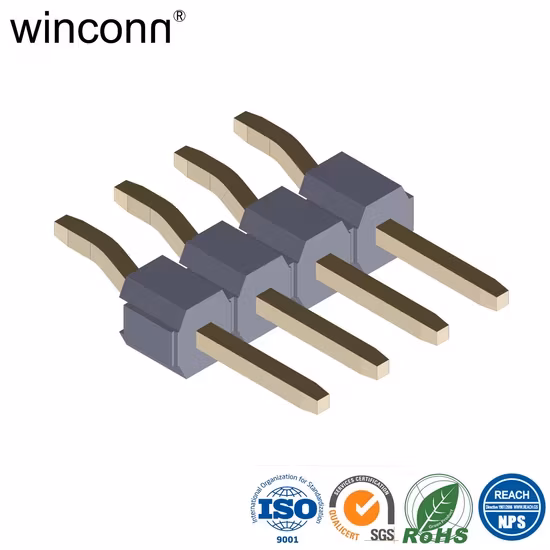 Cọc góc phải đầu nối chân cắm tham chiếu 2.0mm có khả năng xếp chồng lớp đôi 2*6