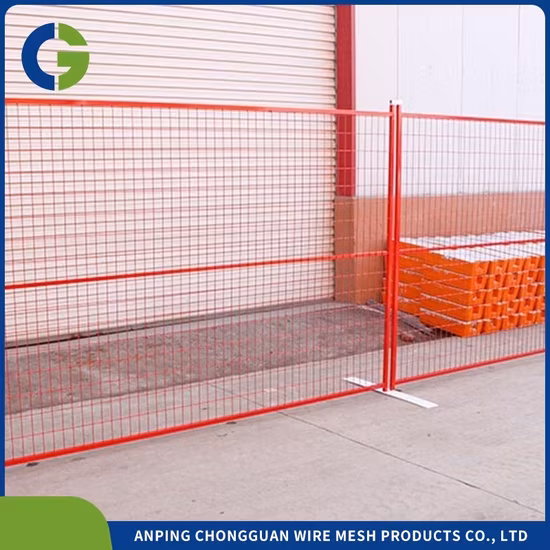Rào chắn di động tạm thời theo tiêu chuẩn Mỹ với dây xích, phục vụ xây dựng và công trình