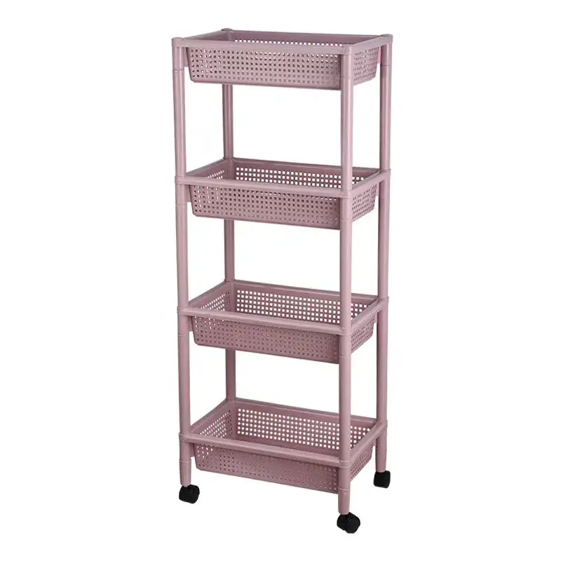 Xe đẩy nhựa lưới ba tầng tiện lợi cho việc sắp xếp trong gia đình hình ảnh 16-description