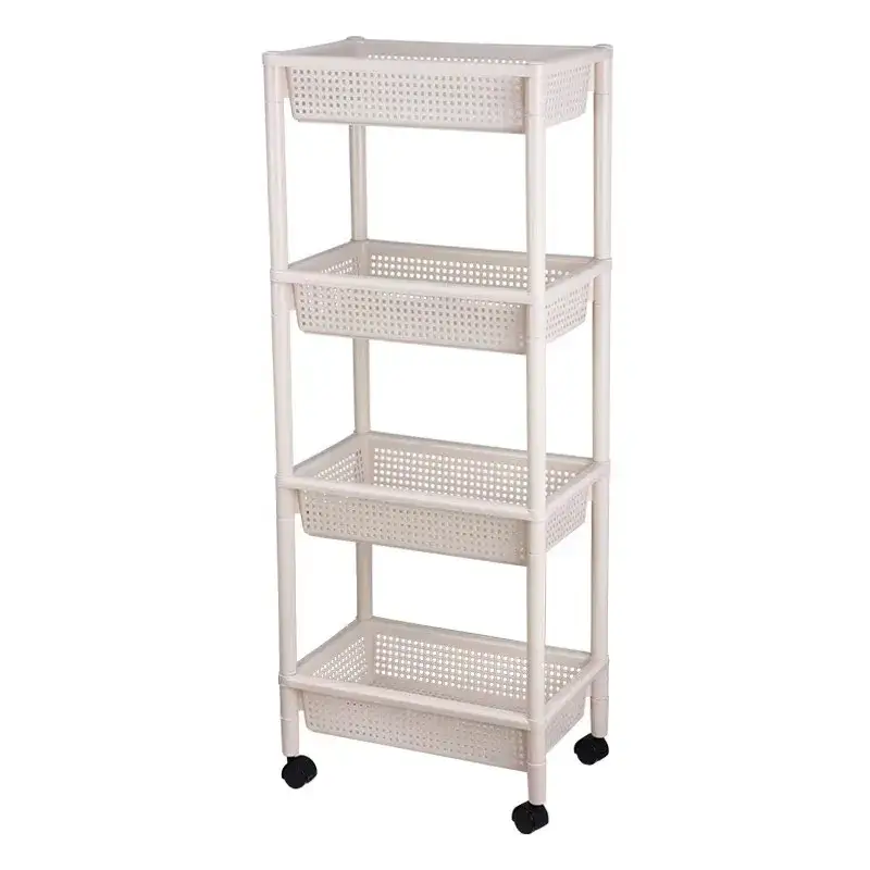 Xe đẩy nhựa lưới ba tầng tiện lợi cho việc sắp xếp trong gia đình hình ảnh 15-description