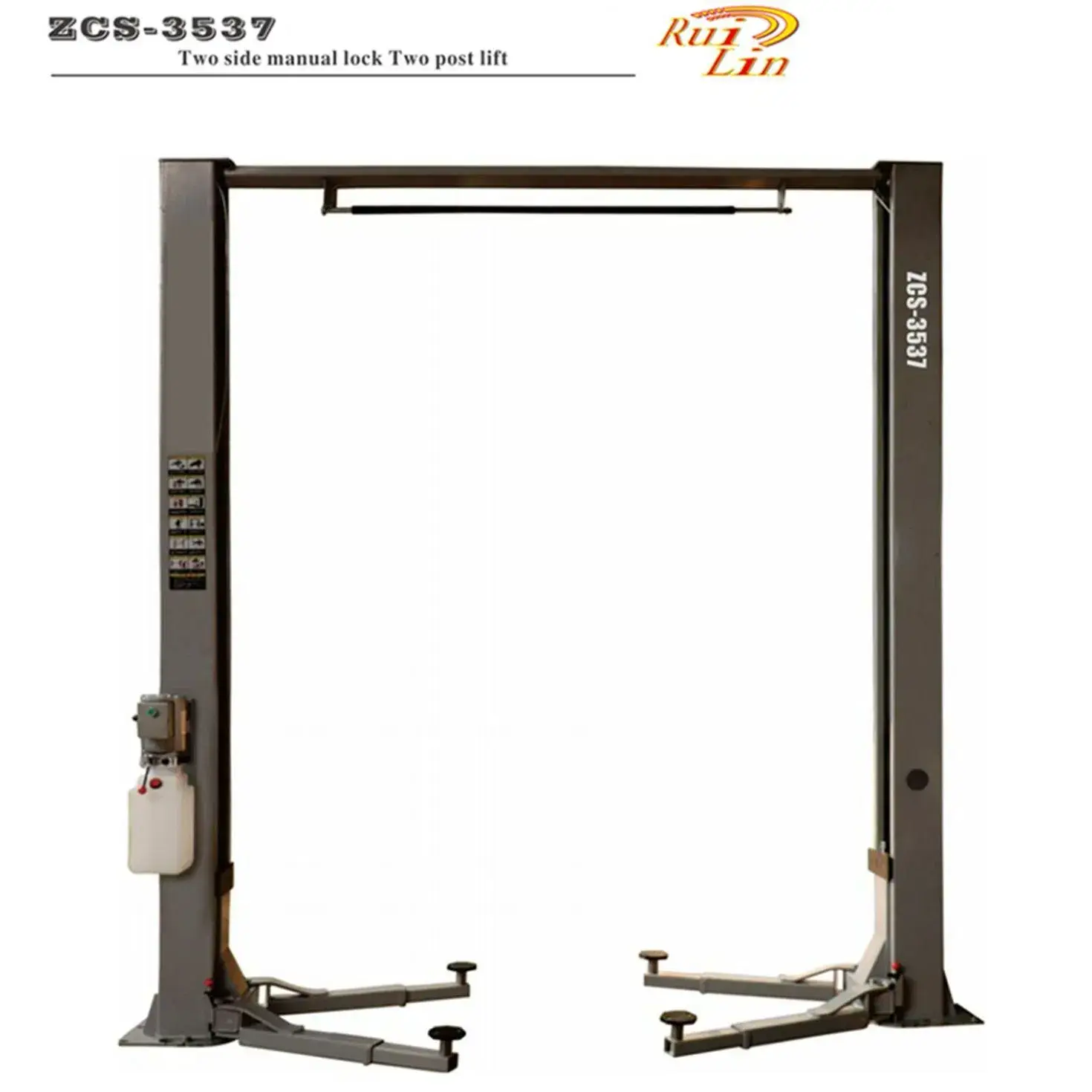Thiết bị thang nâng điện hai cột 3.5ton với hệ thống thả điện sửa chữa ô tô trong gara