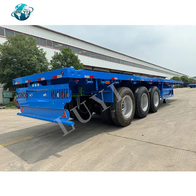 Tải Nặng: Rơ Moóc 40FT Nền Tảng Vận Chuyển Container Phẳng 40T 60T