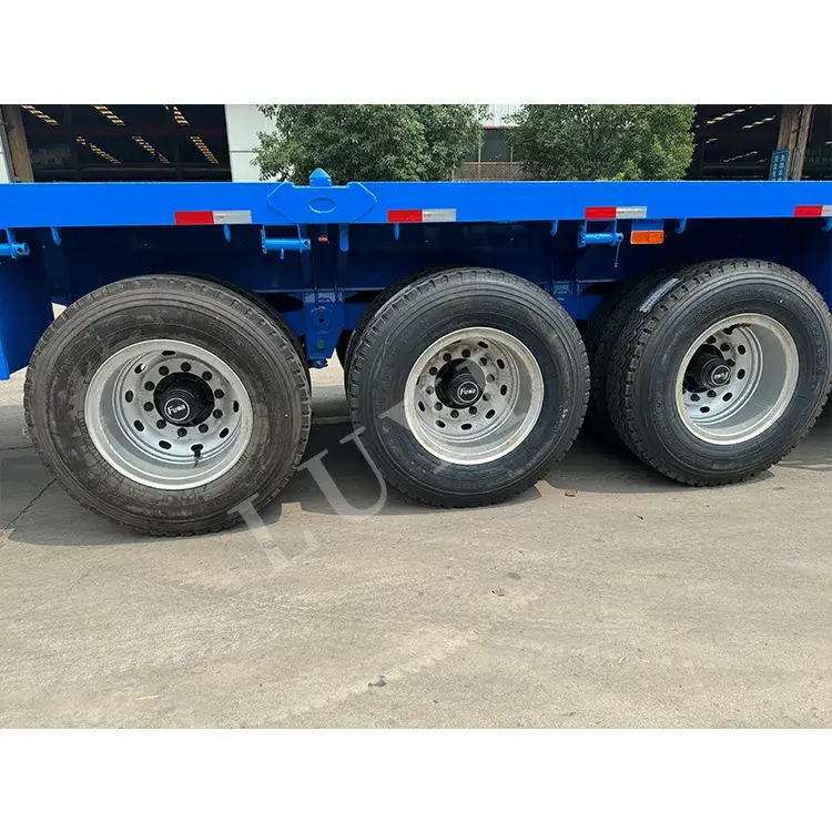 Tải Nặng: Rơ Moóc 40FT Nền Tảng Vận Chuyển Container Phẳng 40T 60T