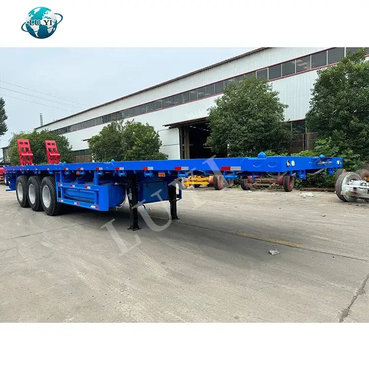Tải Nặng: Rơ Moóc 40FT Nền Tảng Vận Chuyển Container Phẳng 40T 60T