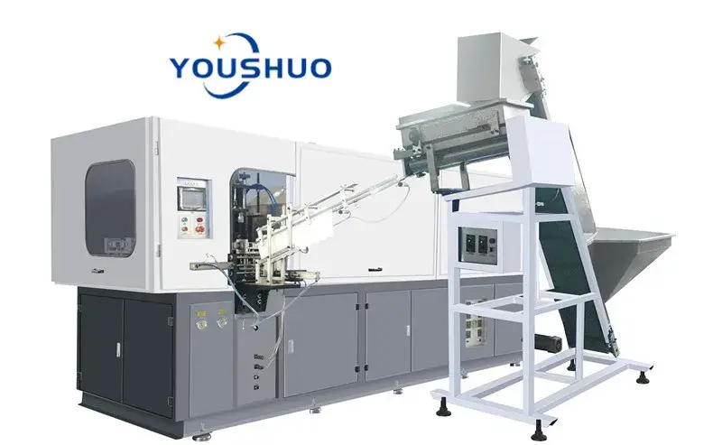 Máy thổi khuôn tự động cho các lỗ hổng với bộ nạp preform tối đa - 600ml 3000bph