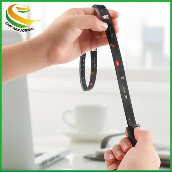 Dây đeo điện thoại di động đa chức năng sáng tạo: cáp sạc USB, cáp dữ liệu in chuyển nhiệt