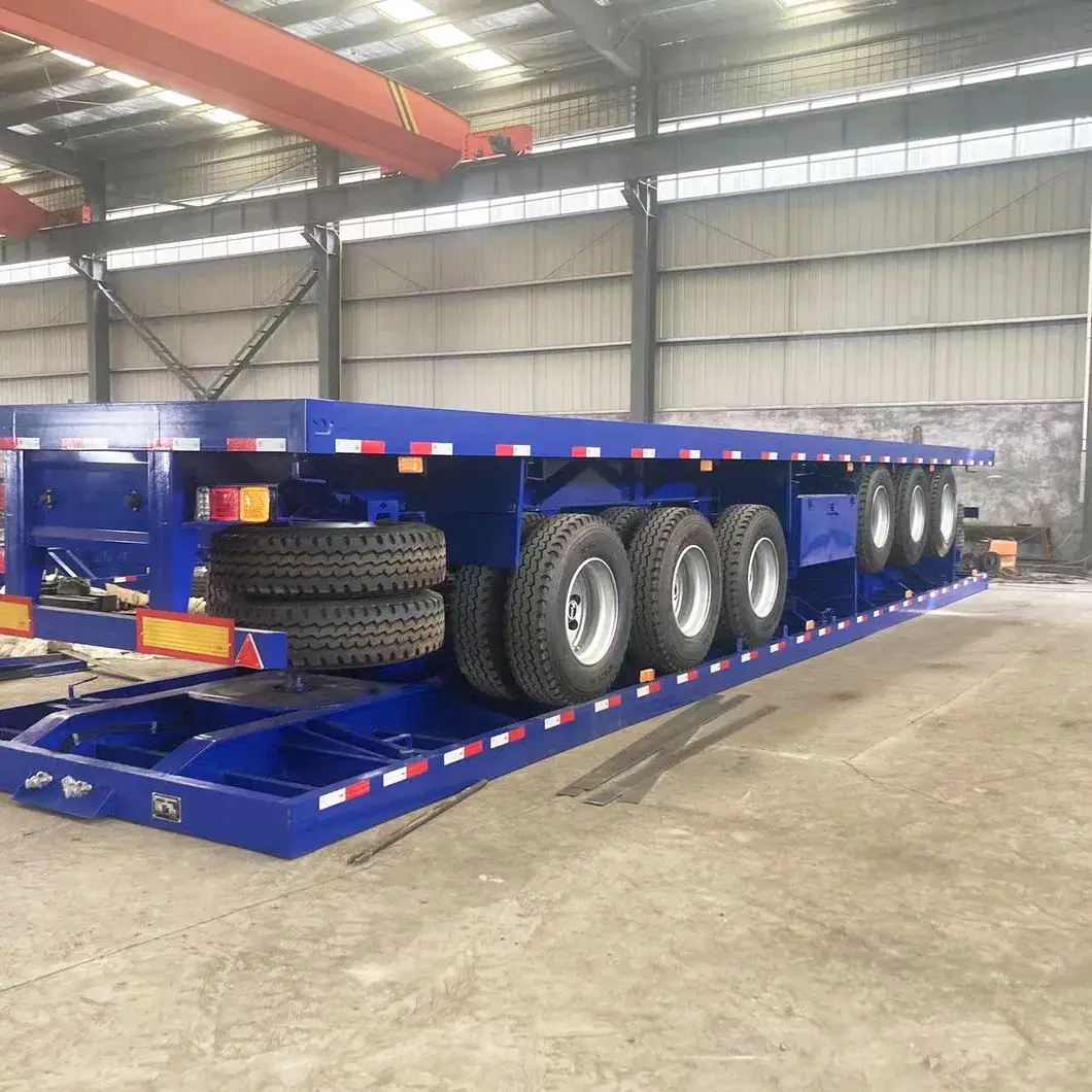 Rơ moóc phẳng trục 30 chân, 40 chân, rơ moóc container và xe kéo chở cỏ hình ảnh 12-description