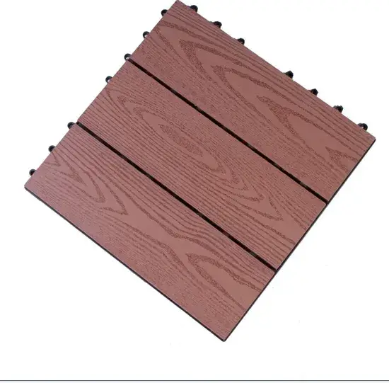 Phân phối gạch lát sàn WPC kích thước 300*300mm dành cho ban công và hiên nhà