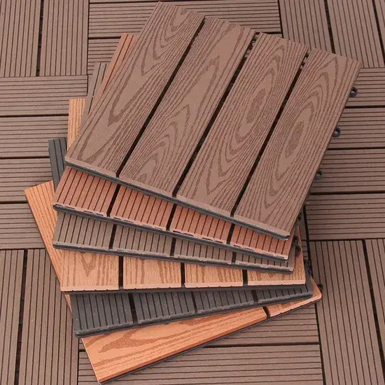 Phân phối gạch lát sàn WPC kích thước 300*300mm dành cho ban công và hiên nhà hình ảnh 1-description