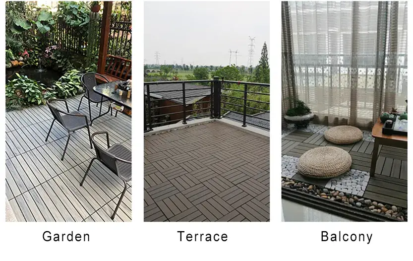 Phân phối gạch lát sàn WPC kích thước 300*300mm dành cho ban công và hiên nhà hình ảnh 19-description