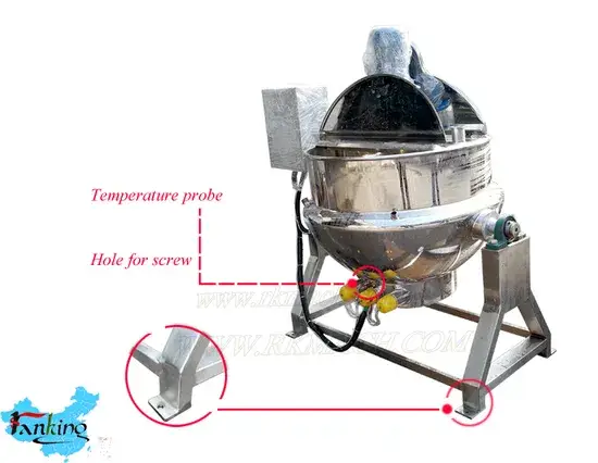 300L Nồi nấu mứt có bộ khuấy gắn trên đỉnh - Thiết bị chế biến mứt chất lượng cao