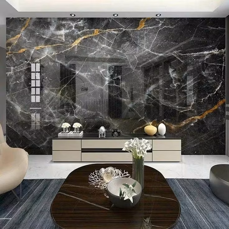 Tấm ốp tường trang trí chất lượng cao từ nhựa PVC/UV giả đá cẩm thạch dùng trong xây dựng hình ảnh 30-description