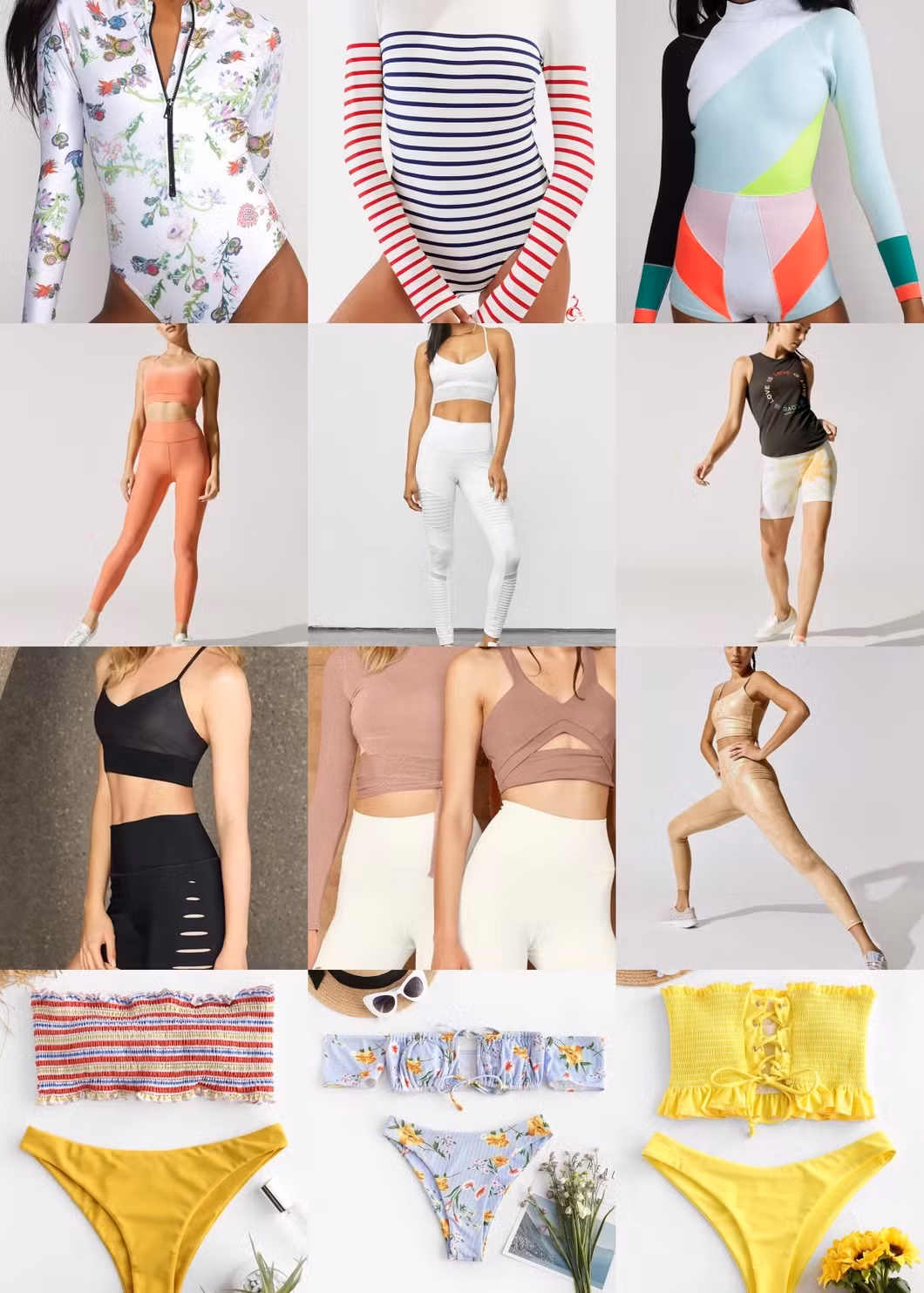 Bộ đồ thể thao phối màu đơn giản, chất liệu nylon và cotton, áo cổ tròn, quần jogger cho nam hình ảnh 31-description
