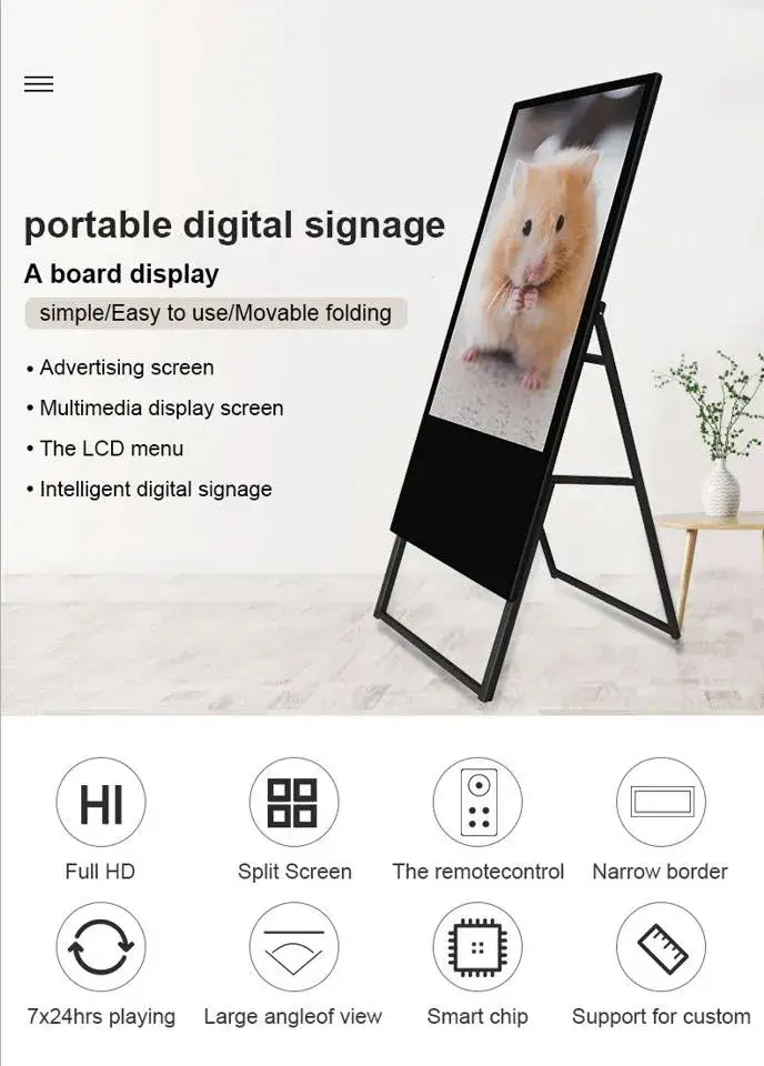 32 Màn hình UHD đứng trong nhà với hệ điều hành Android, tích hợp CMS đám mây và khả năng di động hình ảnh 13-description