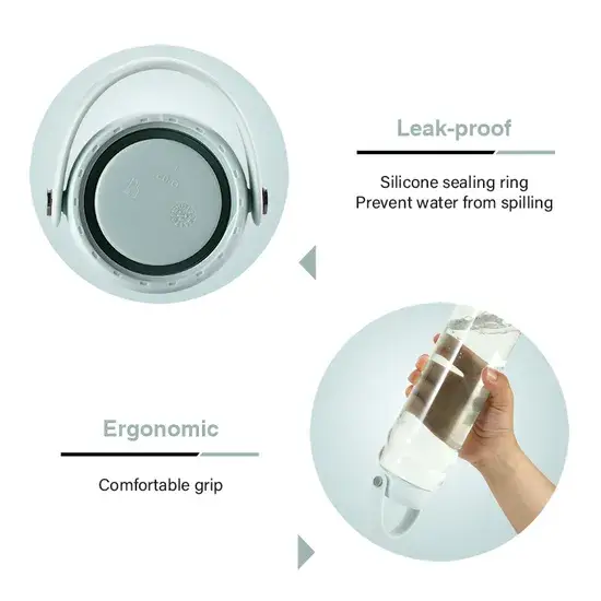 Bình nước uống 32oz được làm từ nhựa Tritan an toàn, thân thiện với môi trường, tiện lợi và không chứa chất BPA