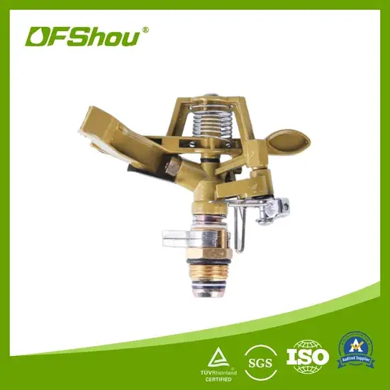 Vòi phun cỏ 360 độ điều chỉnh góc tưới bằng đồng linh hoạt hình ảnh 1-description