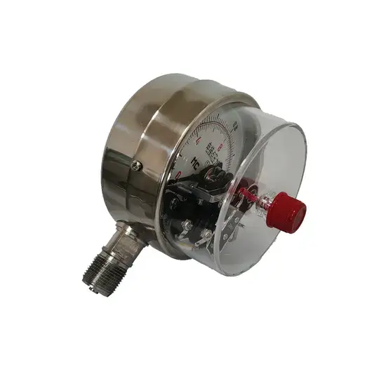Đồng hồ áp suất điện tiếp xúc 380V với vật liệu thép không gỉ