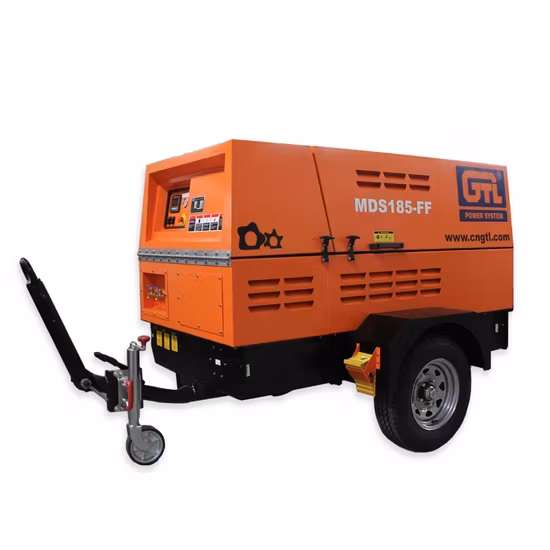 Máy nén diesel di động 185cfm 5m3/Min 7bar - Sự lựa chọn hàng đầu tại Kazakhstan cho động cơ di động