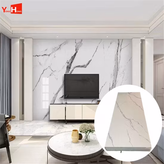 Tấm ốp tường trang trí chất lượng cao từ nhựa PVC/UV giả đá cẩm thạch dùng trong xây dựng