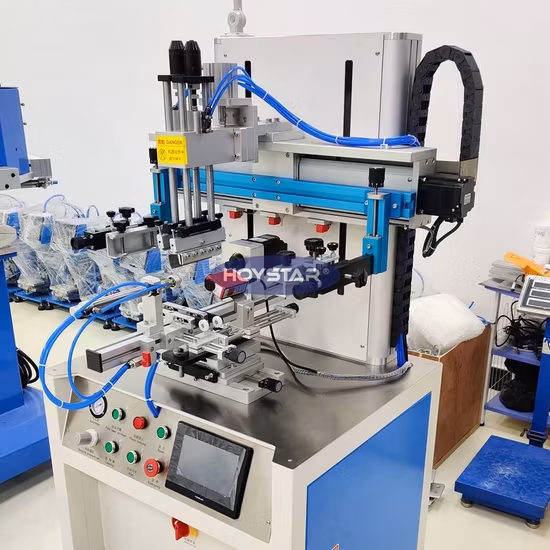 Thiết bị in lụa tự động đa màu cho cốc và chai hình trụ