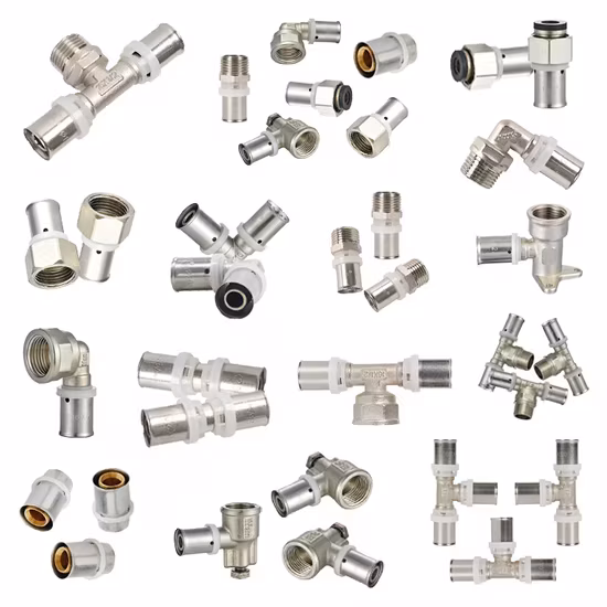 Tê bằng nhựa Pex ấn DIN 16836 nước Sliver, phù hợp cho ống 16mm-32mm