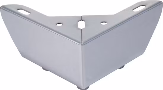 Bàn góc nội thất cổ điển từ sắt và chrome, phù hợp với ghế sofa