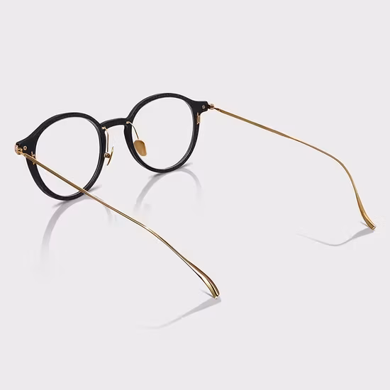 Kính mắt hình tròn unisex được thiết kế tùy chỉnh từ chất liệu carbon fiber vải titanium cao cấp của Yeetian