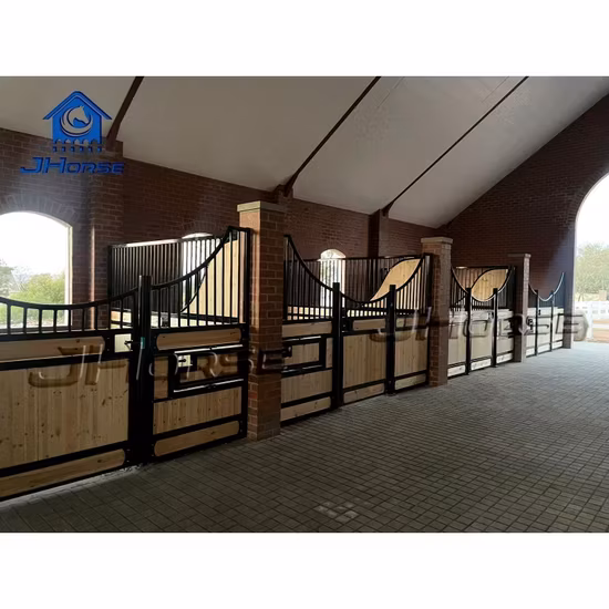 Bảng Tường Nội Thất thiết kế chuồng ngựa phổ biến, cửa kép gỗ Teak E-01