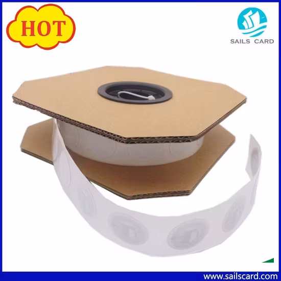 Nhãn dán NFC thụ động được đóng gói sẵn theo cuộn hoặc từng miếng cho sản phẩm của bạn