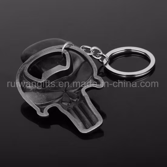 Chai hình đầu lâu có móc chìa khóa - Sản phẩm tiện lợi cho việc mở bia