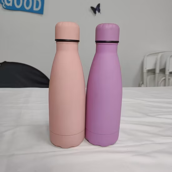 Bình giữ nhiệt hai lớp logo tùy chỉnh 500ml 750ml cách nhiệt, hình dạng cola thép không gỉ