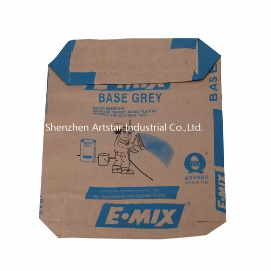 Túi Xi Măng Giấy Kraft có Van, In Logo và Dung tích 25kg 50kg