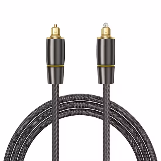 Cáp âm thanh Toslink Cool Design HQ, thời trang với vỏ bọc lưới nylon chất lượng cao