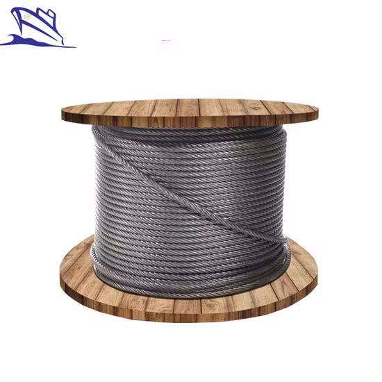 Cáp dây thép mạ kẽm chất lượng tốt phục vụ cho cần cẩu tháp trên tàu