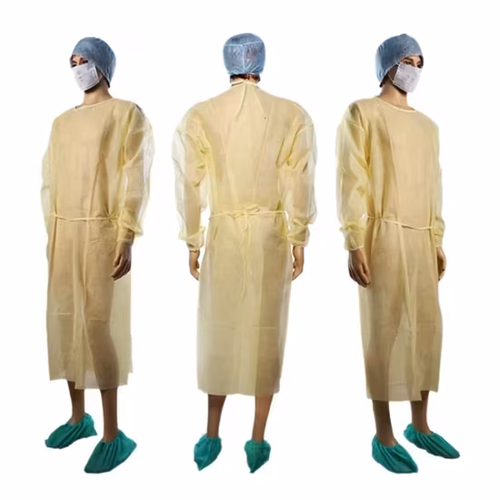 Áo choàng y tế cách ly Spp/PP+PE - Sản phẩm chất lượng cao cho phẫu thuật một lần sử dụng