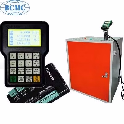 Máy khắc đá CNC 3D 2025 BCMC BCSD-1530M tự động bằng đá granit, router CNC với trục xoay và bàn làm việc di động