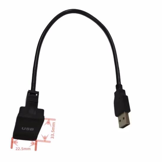 Thiết kế cáp USB được lắp trên bảng điều khiển ô tô theo yêu cầu cá nhân
