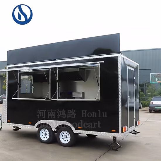 Xe đẩy đa chức năng Chip điện Caravan Cà phê Xe tải thức ăn nhanh - Giải pháp tiện lợi cho quán cà phê và nhà hàng