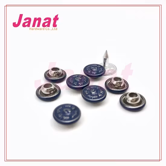 Đinh tán kim loại màu bạc Dtm, sản phẩm chất lượng cao dành cho quần jeans kiểm tra đầy đủ và có màu xanh phong cách